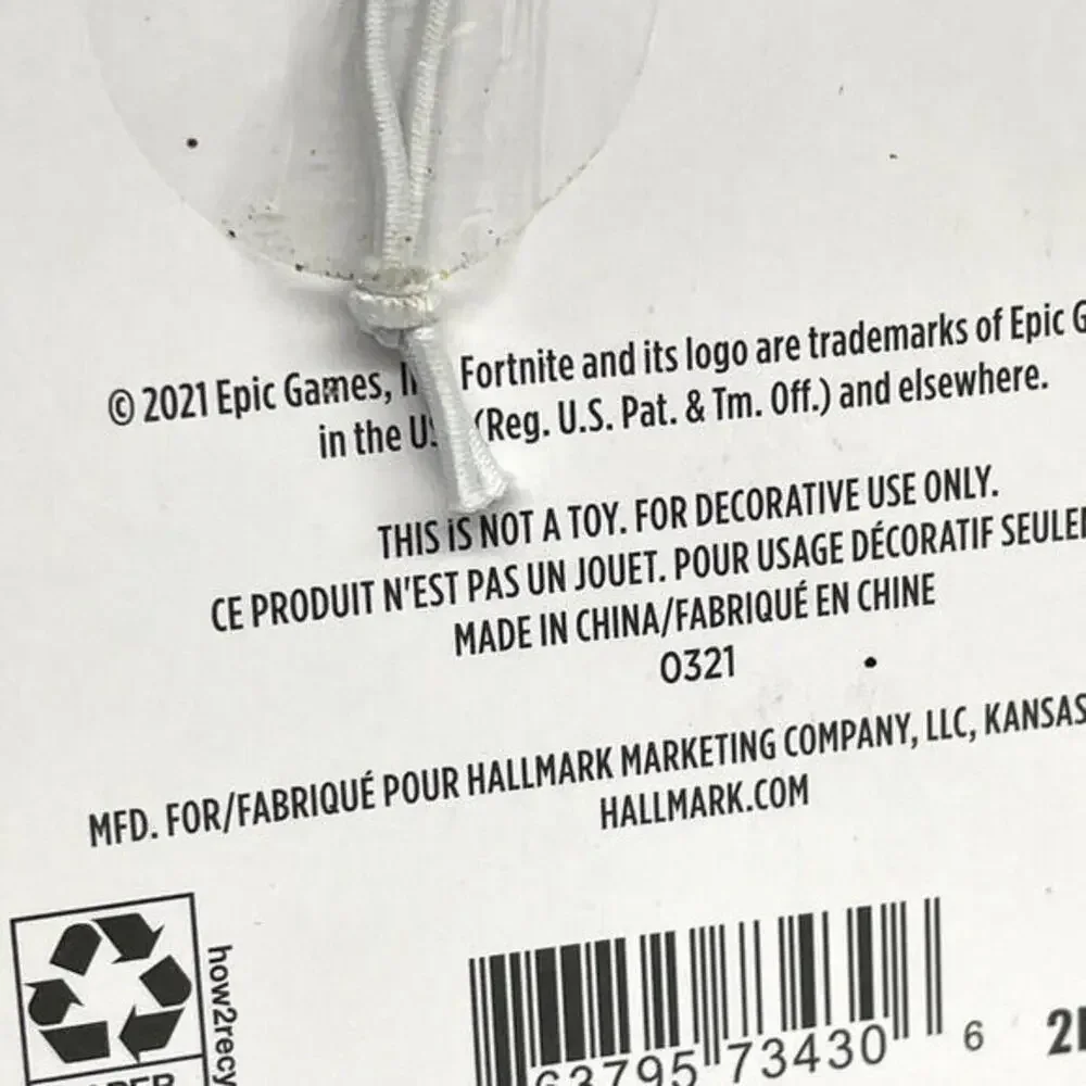 Hallmark Fortnite Loot Llama Metal Enamel Christmas Ornament 2020 NEW